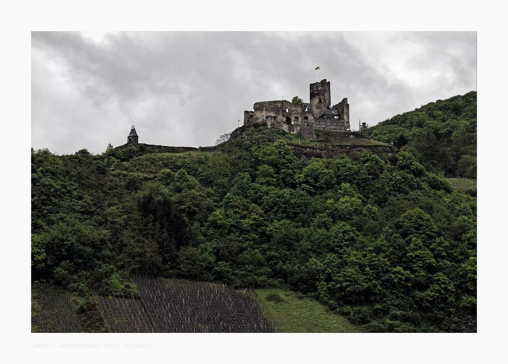 Mosel - Impressionen " Blick zur Burg Landshut "