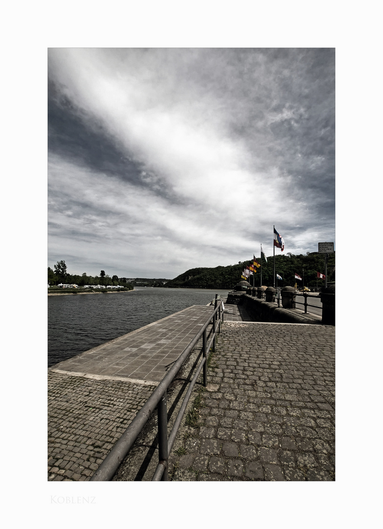 Mosel - Impressionen " Koblenz, am Deutschen Eck "