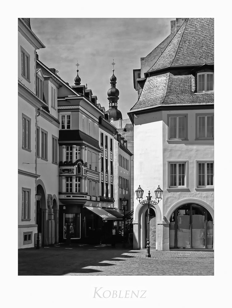 Mosel - Impressionen " Koblenz, der Blick vom Jesuitenplatz..... "