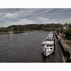 Mosel - Impressionen " Koblenz, der Blick von der Balduinbrücke "