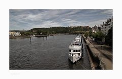 Mosel - Impressionen " Koblenz, der Blick von der Balduinbrücke "