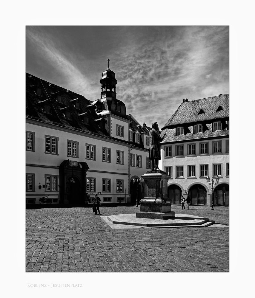 Mosel - Impressionen " Koblenz - der Jesuitenplatz "