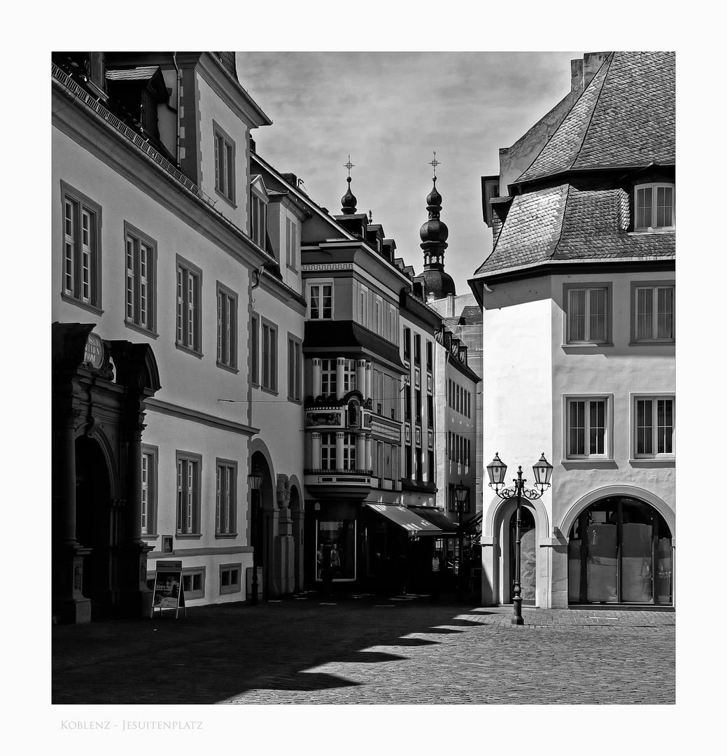 Mosel - Impressionen " Koblenz - der Jesuitenplatz "