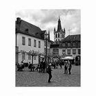 Mosel - Impressionen " Trier - am Domplatz, der Blick zur St. Gangolf "