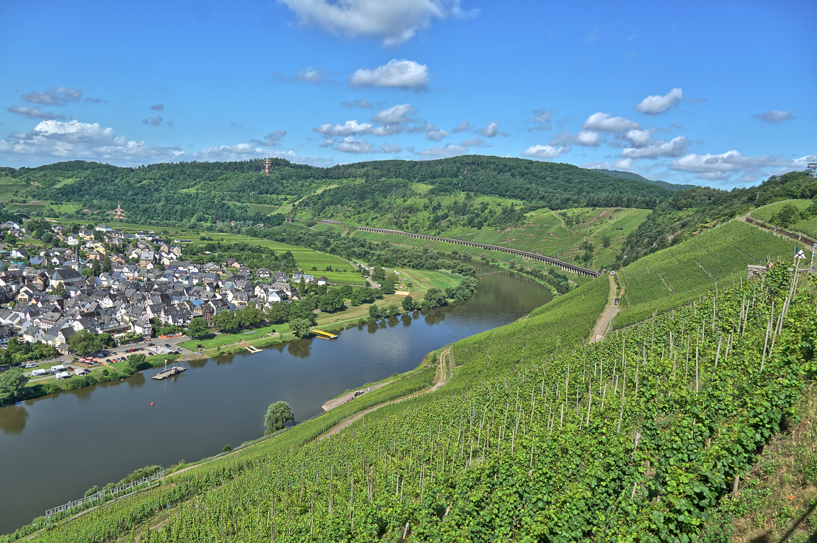 Moselblick auf die Kanonenbahn