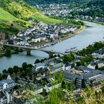 Moselbogen Cochem Blick Richtung Beilstein