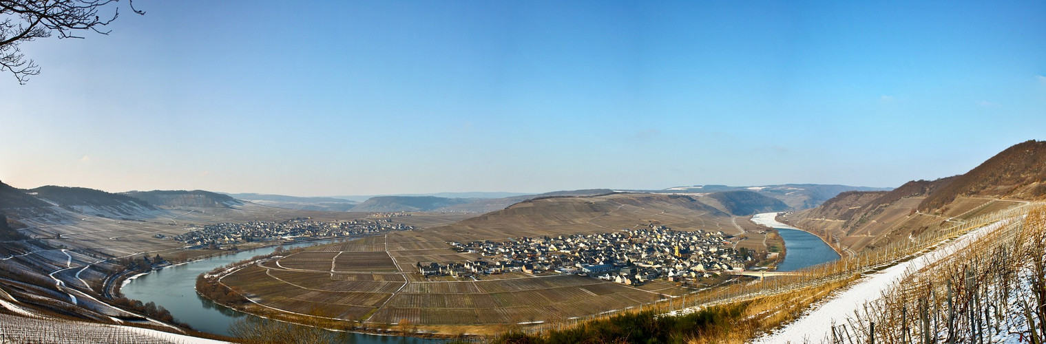 Moselpanorama im Winter