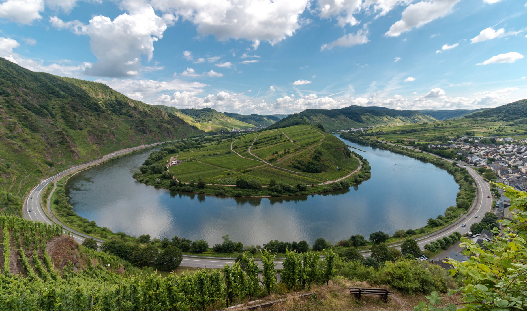 Moselschleife bei Bremm (Rheinland-Pfalz)