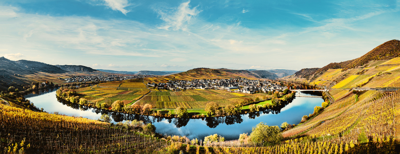 Moselschleife bei Trittenheim und Leiwen