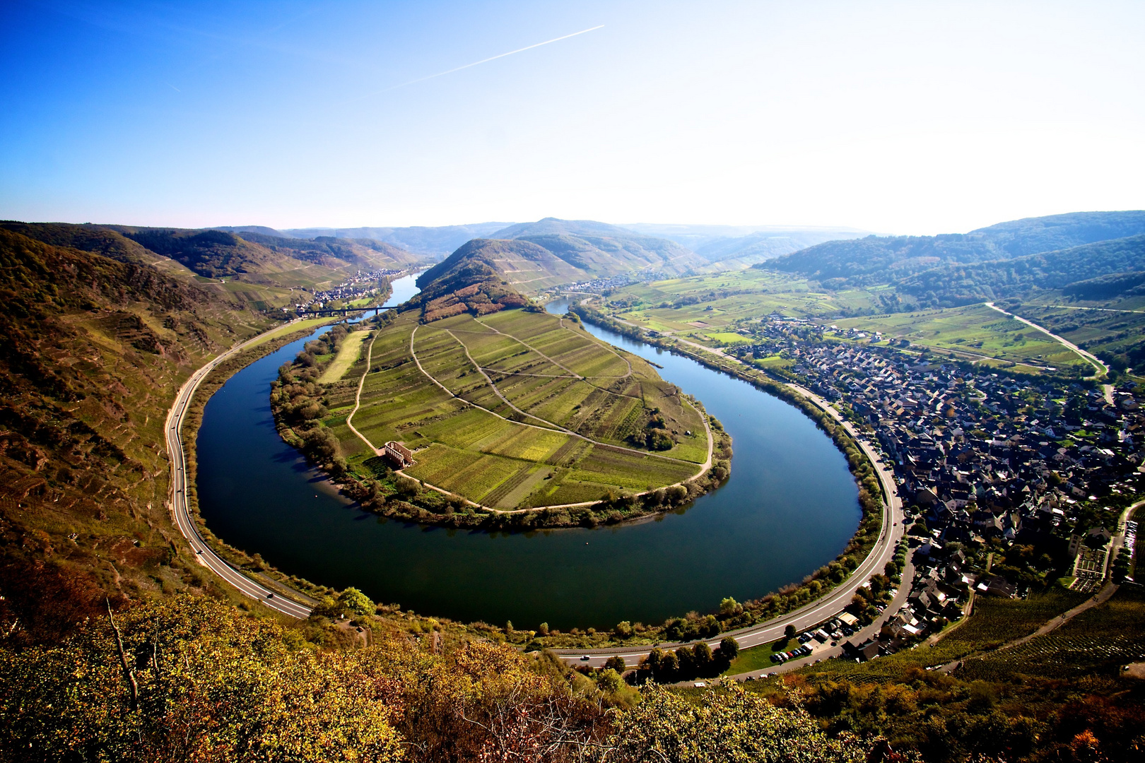 Moselschleife Eller - Bremm steilster Weinberg Europas