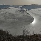 Moselschleife im Nebel