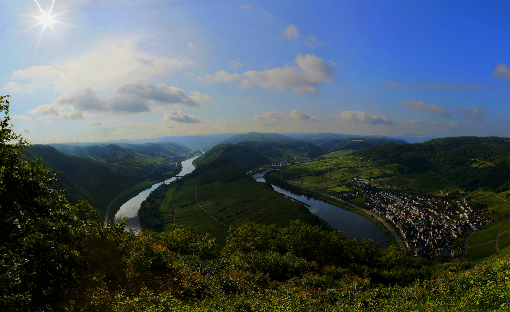 Moseltal nach Sonnenaufgang