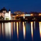 Moselufer und Balduinbrücke in Koblenz