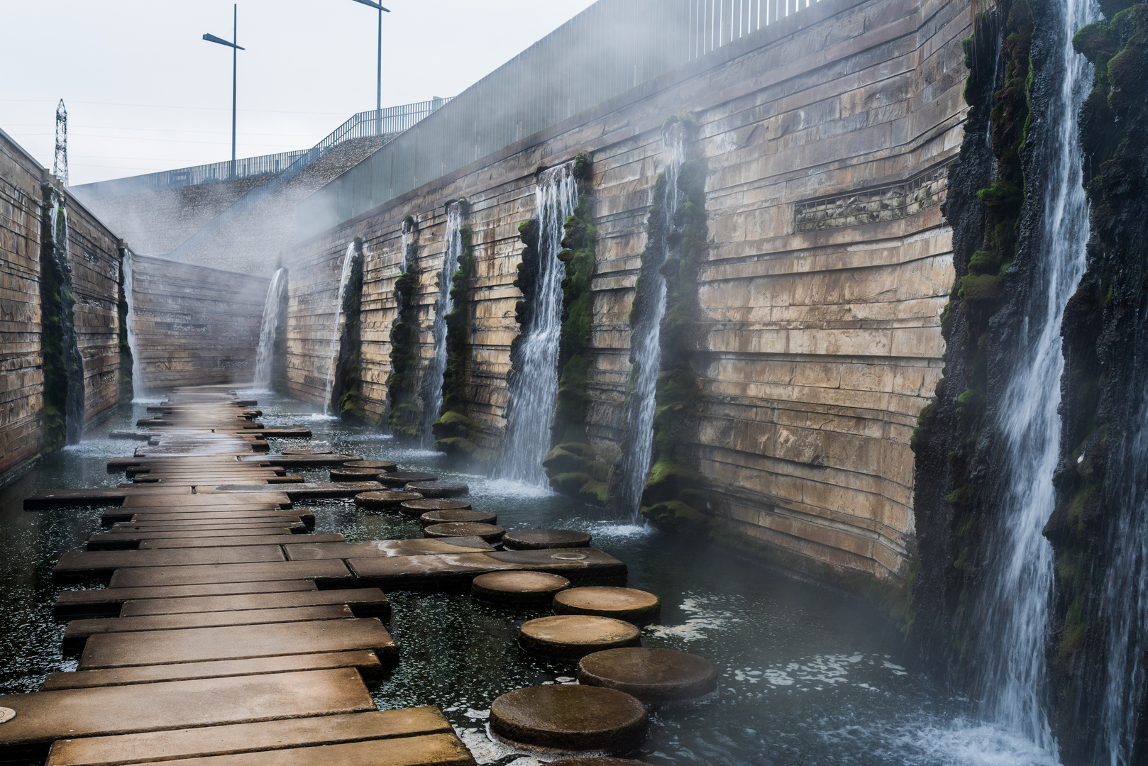 Mosesgang in den Wassergärten Landsweiler-Reden