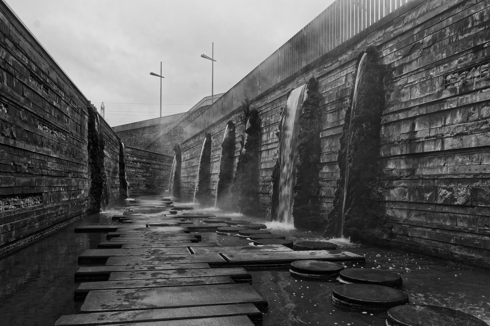 Mosesgang unter Dampf in den Wassergärten Landsweiler-Reden 