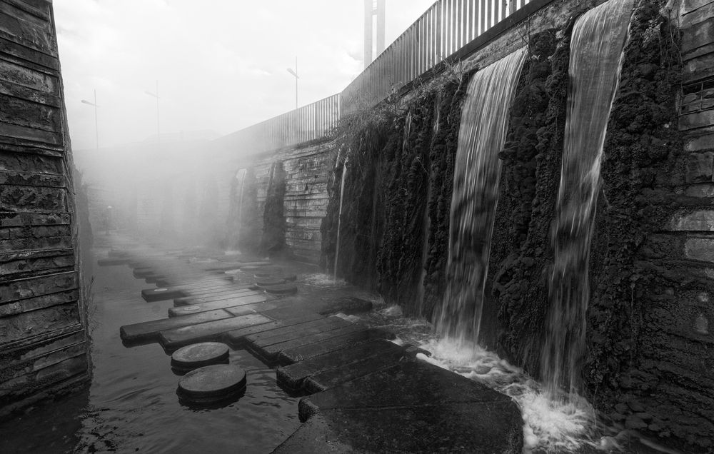 Mosesgang unter Dampf in den Wassergärten Landsweiler-Reden 