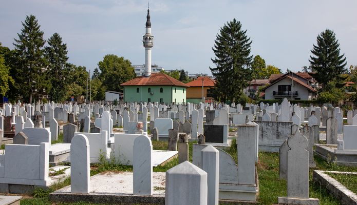 Moslemischer Friedhof in Banja Luka