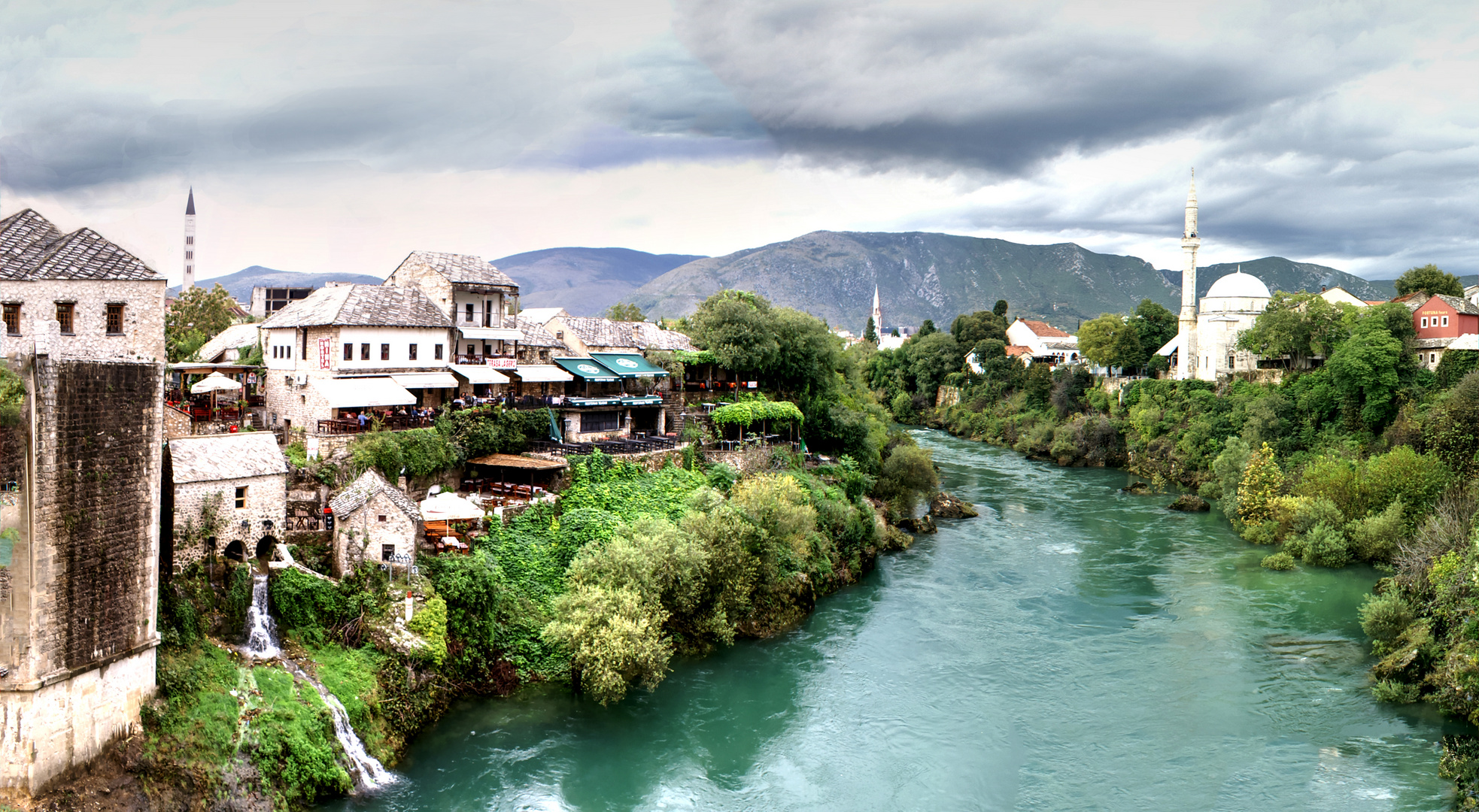 Mostar and Neretva River in Bosnia and Herzegovina