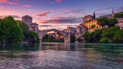 Mostar in der Dämmerung