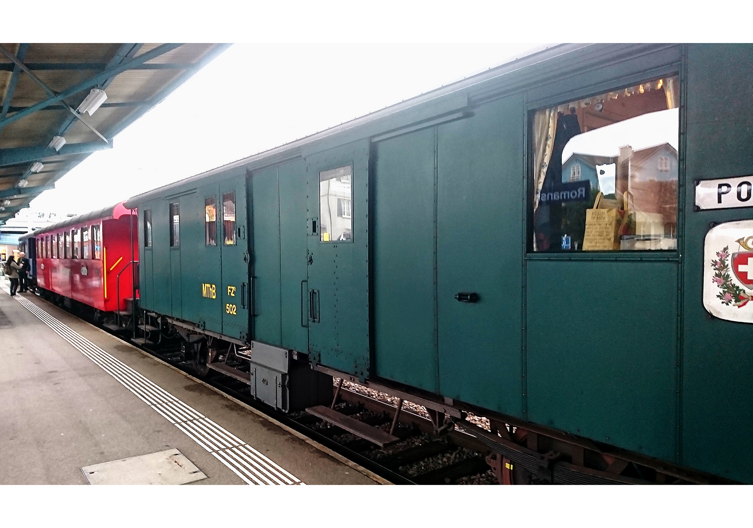 Mostindien-Express im Bahnhof Romanshorn