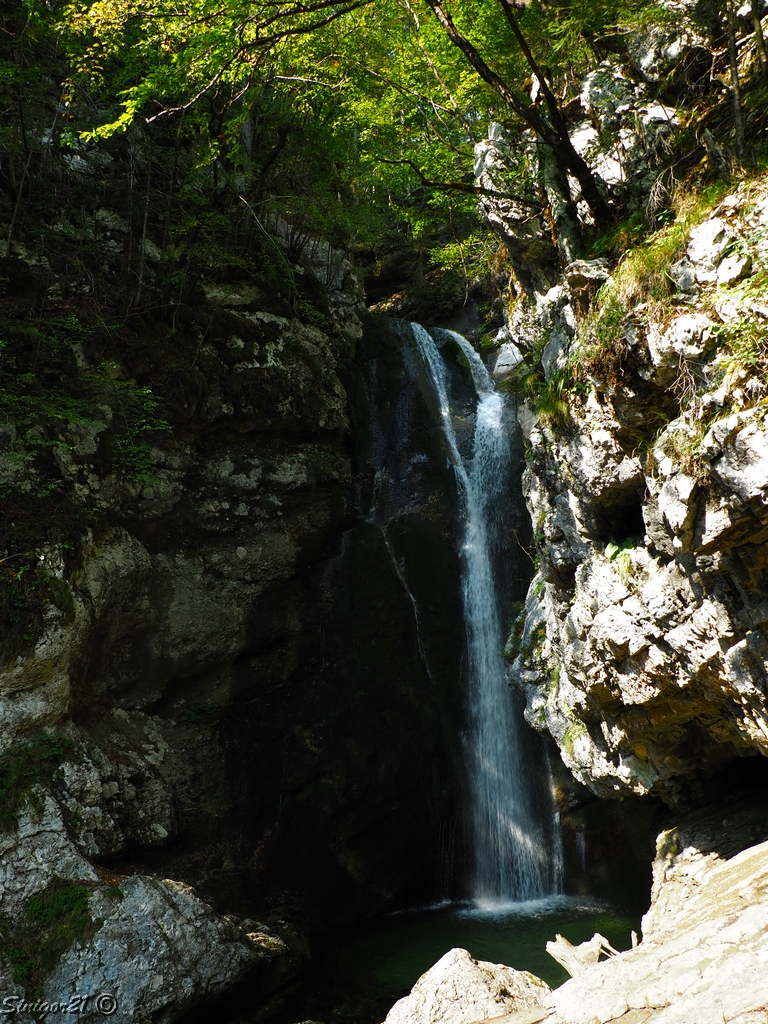 Mostnica-Wasserfall