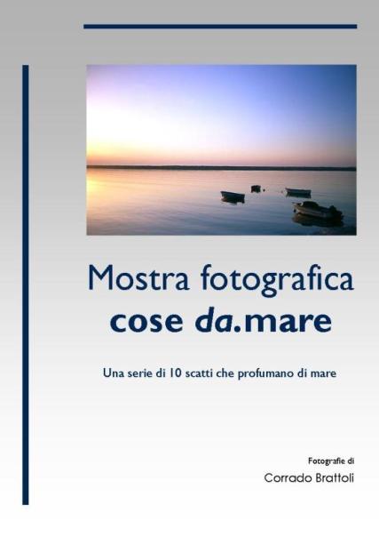 Mostra online di Corrado Brattoli: "Cose da.mare"