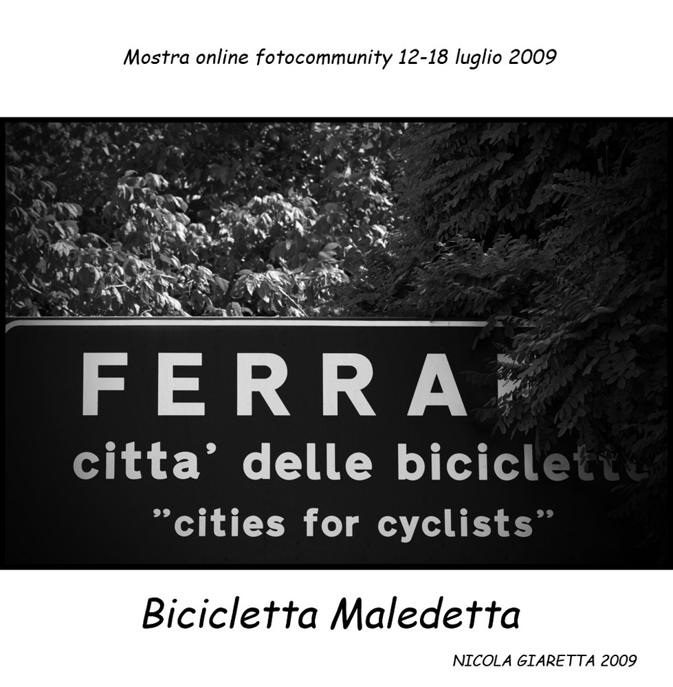 Mostra online di Nicola Giaretta "Bicicletta Maledetta" - 1.