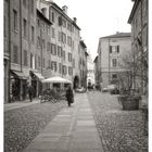 Mostra online di Roberto 1950 "Modena" - 2. Una tipica strada nel centro verso il Duomo