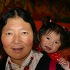 Mother and Child in the Jokhang Temple