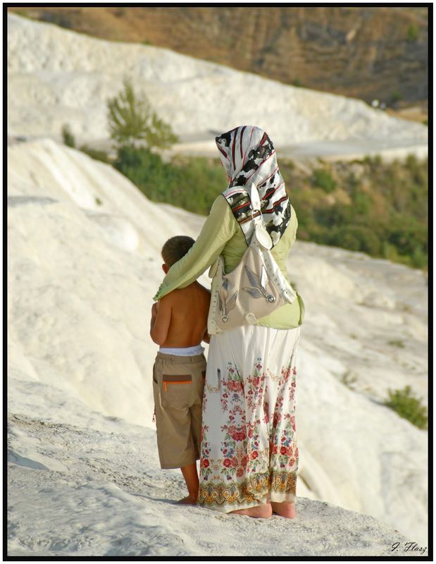 MOTHER AND SON WAITING