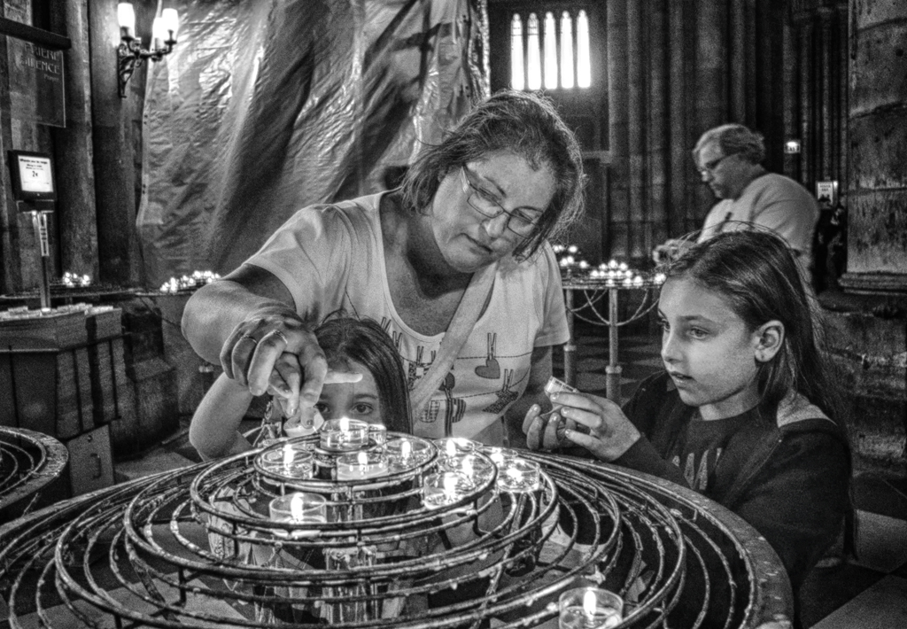 Mother's Guiding Hand at Votive