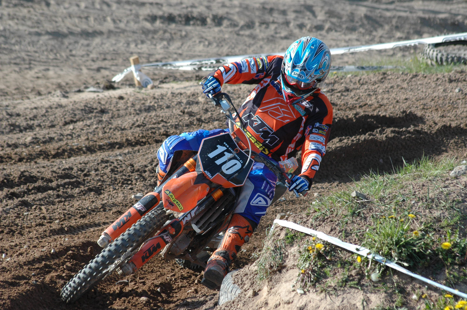 Moto-Cross-Frau