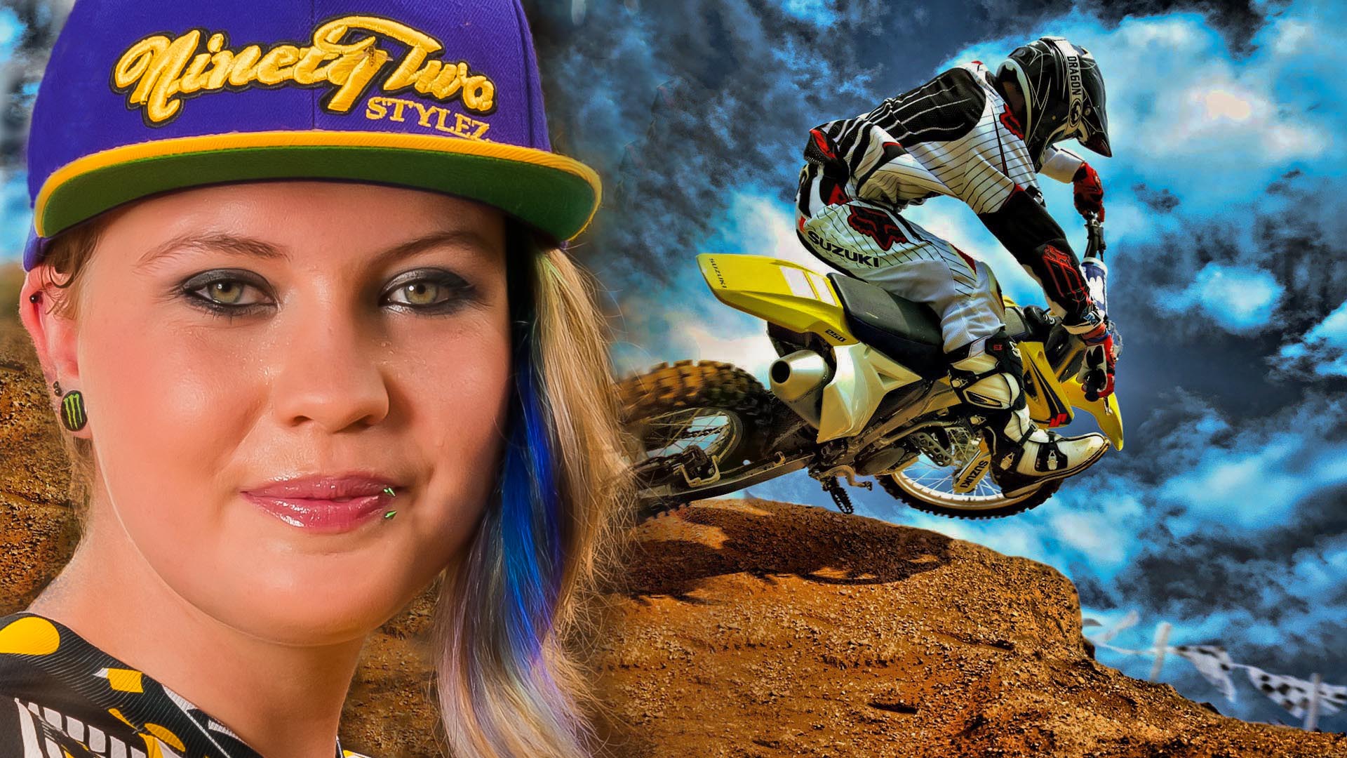 Moto Cross Lady