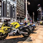 Moto en la Gran Via