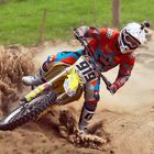 Motocross and dust