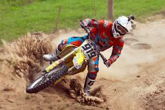 Motocross and dust