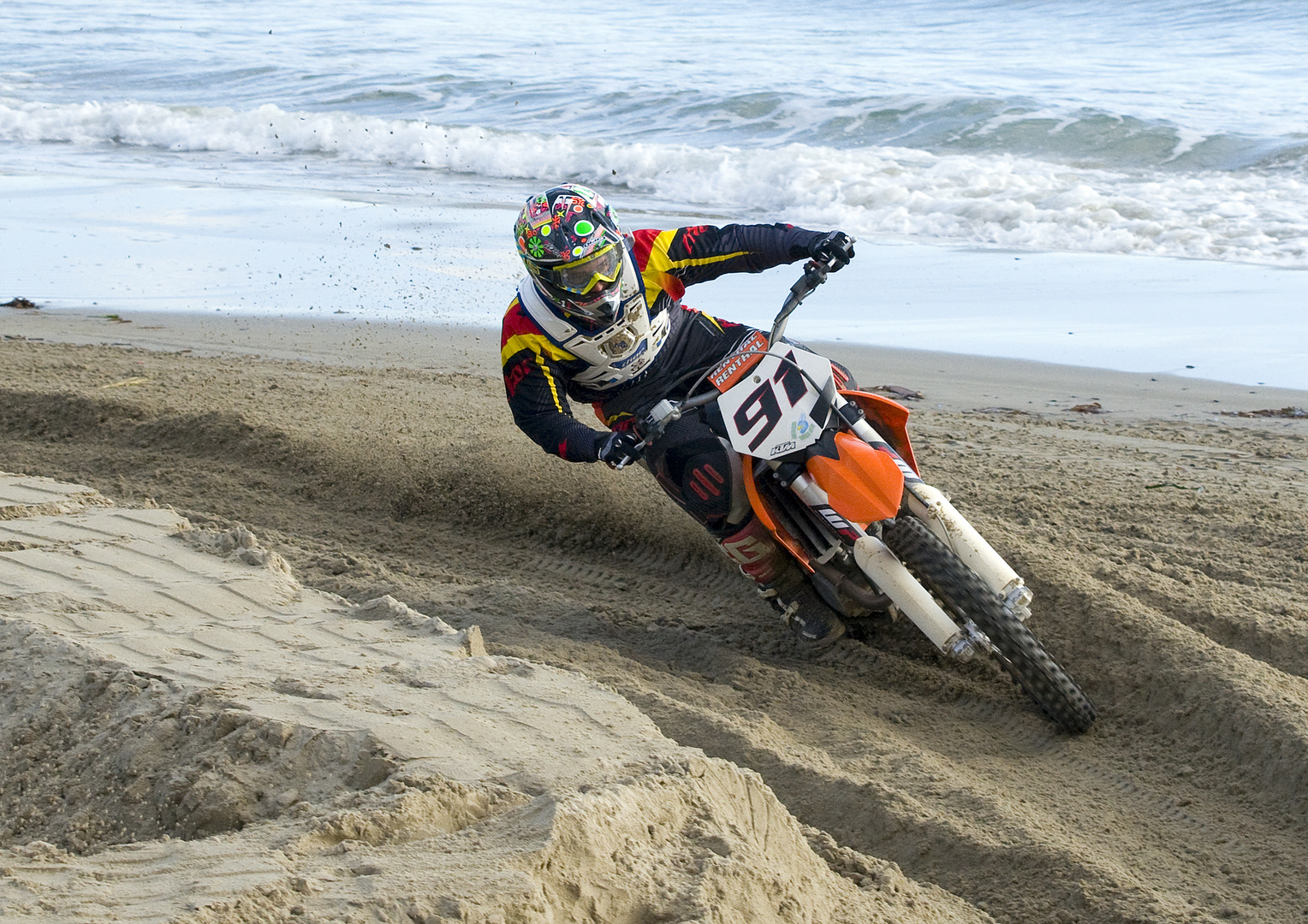 Motocross sulla spiaggia