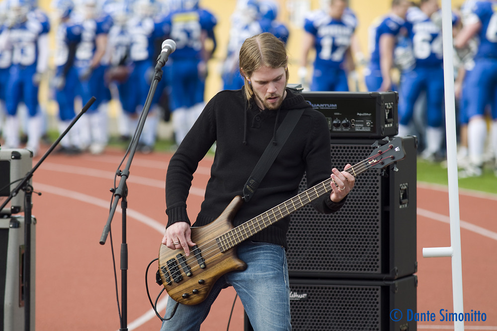 Motor On live bei einem American Football Match