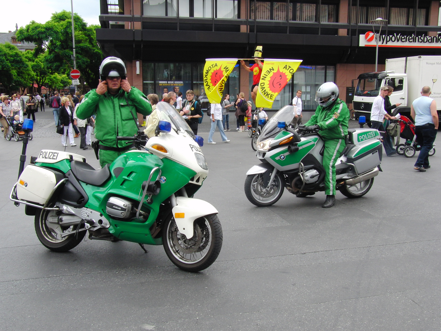 Motoradpolizei,