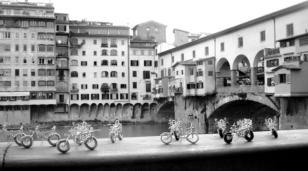 Motoraduno al Ponte Vecchio