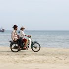 Motorbike on the beach