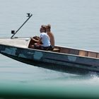 Motorboot auf dem Chiemsee