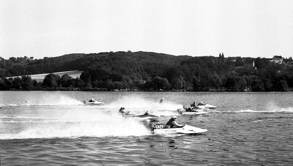 Motorboot-Rennen auf dem Baldeneysee 1962