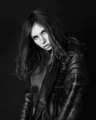 Motorcycle- Jacket- Girl Polina 