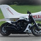 motorcycle meets airplane