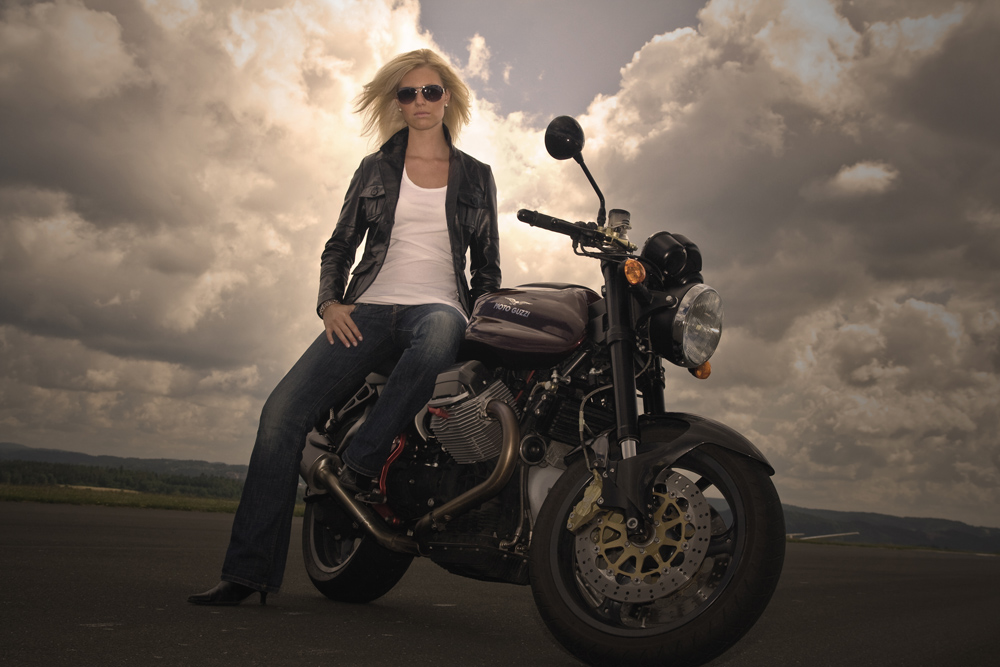 motorcycle woman