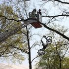 Motorisierter Paraglider stürzt in Baum