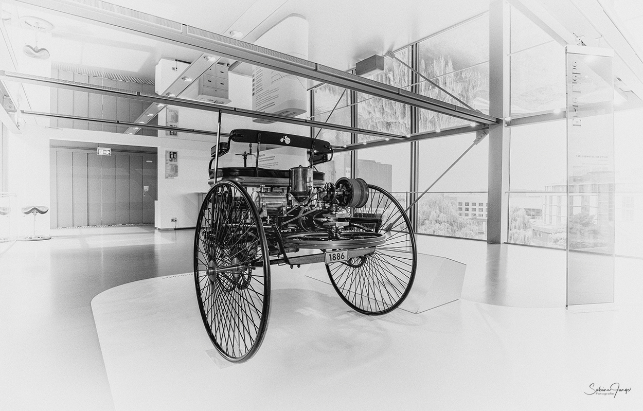 Motorisiertes Dreirad von 1886