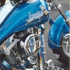 Motorrad Blau