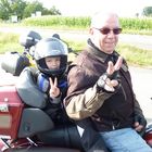 Motorrad fahren mit Opa